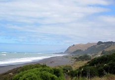 Pazifik an Südinsel von Neuseeland